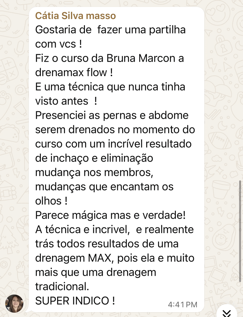 Depoimento de aluna