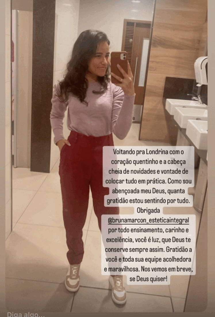 Depoimento de aluna