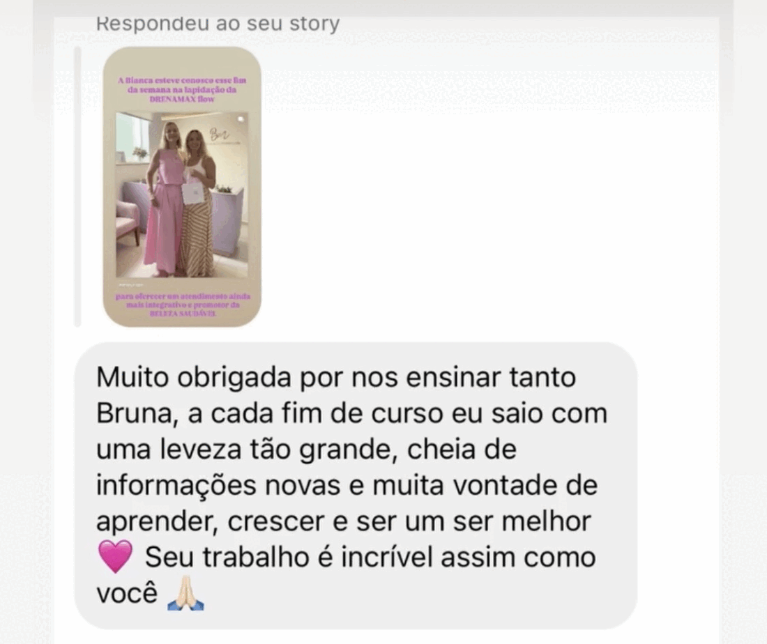 Depoimento de aluna